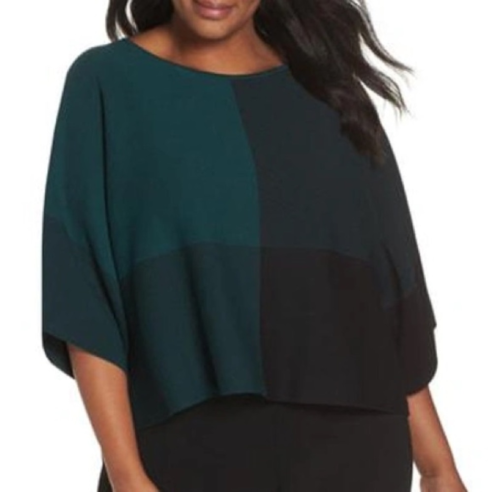 Eileen Fisher Bateau Neck Three Quarter Sleeve Top Women’s Size small Petite